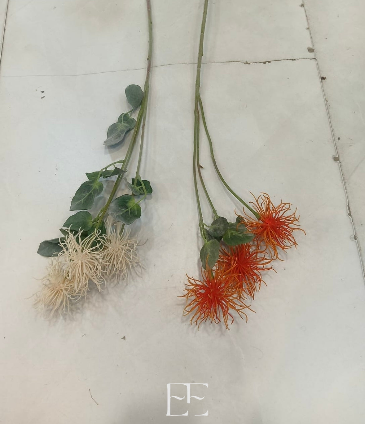 A215 Faux Thristle Spray Flower