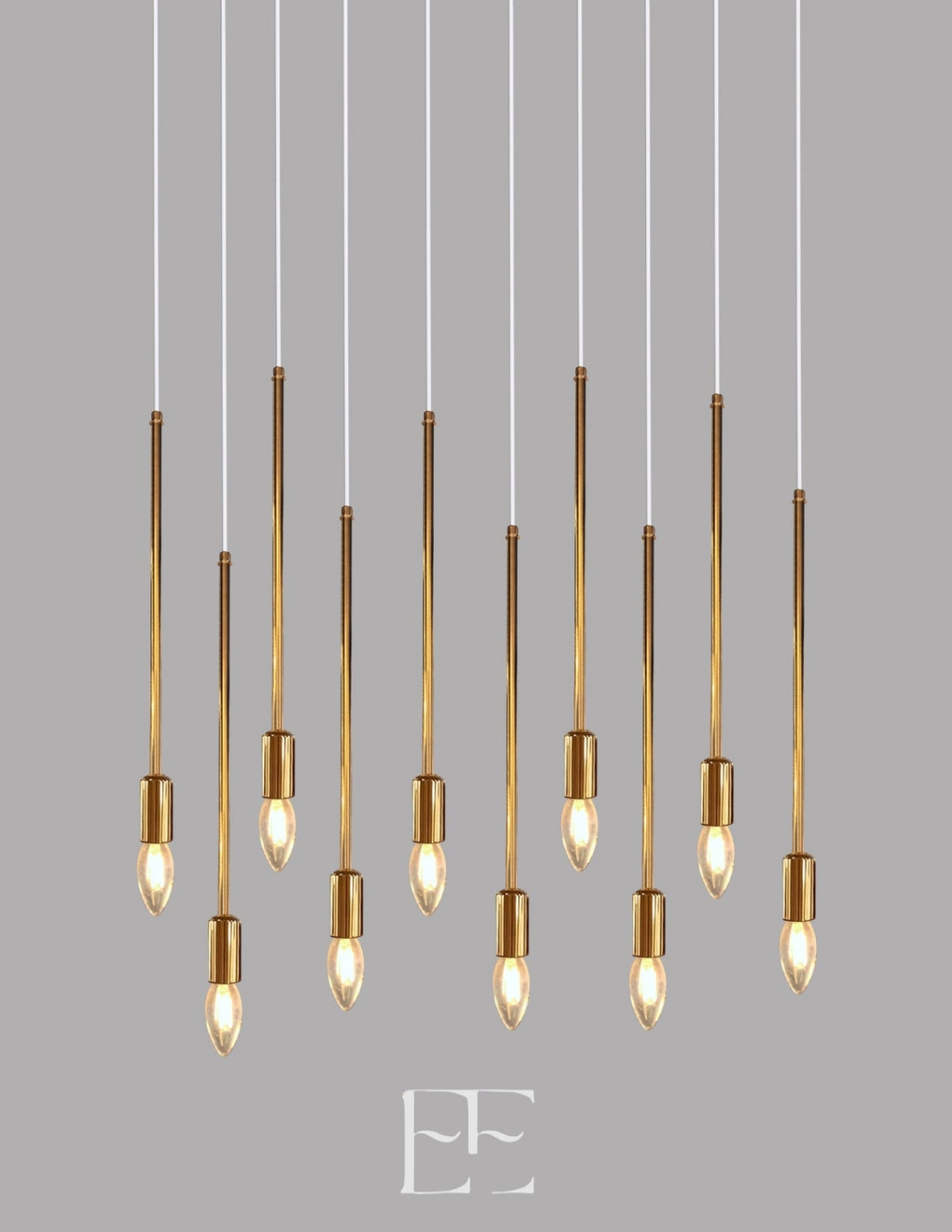 A266 Lume Rods Hanging LED Set of 10