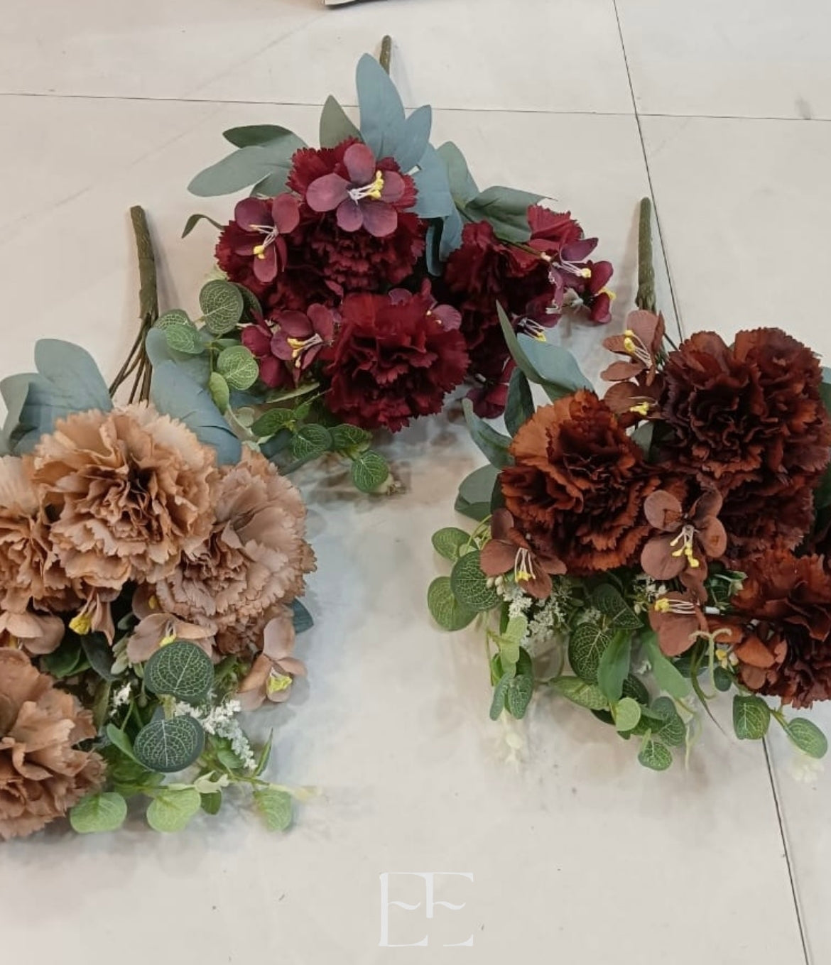 A135 Bunch of 6 flowers x 3 fillers