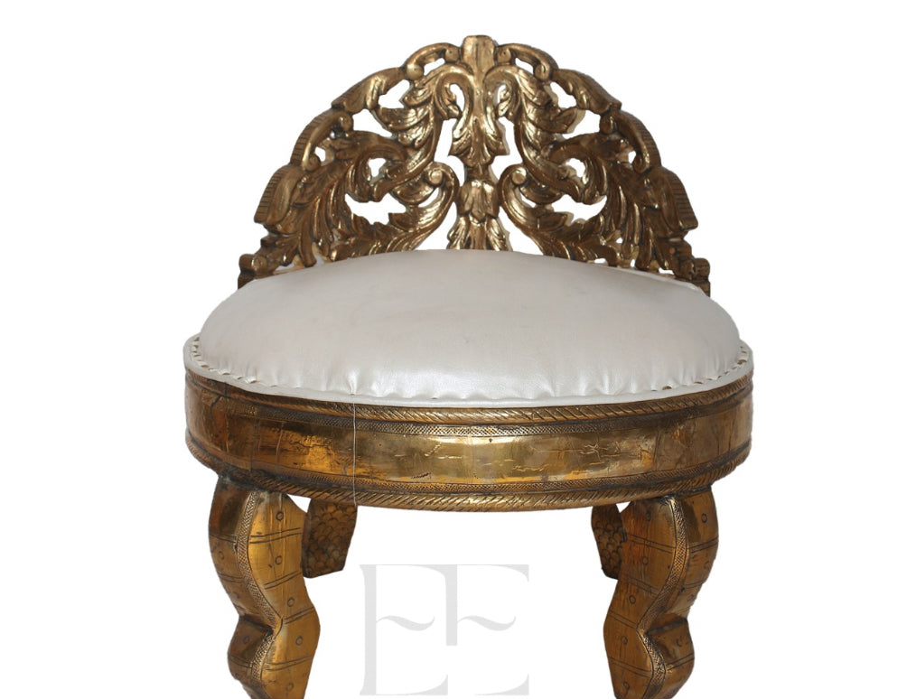 A039 Luxury Gold Pair of Vedi Chair set of 2