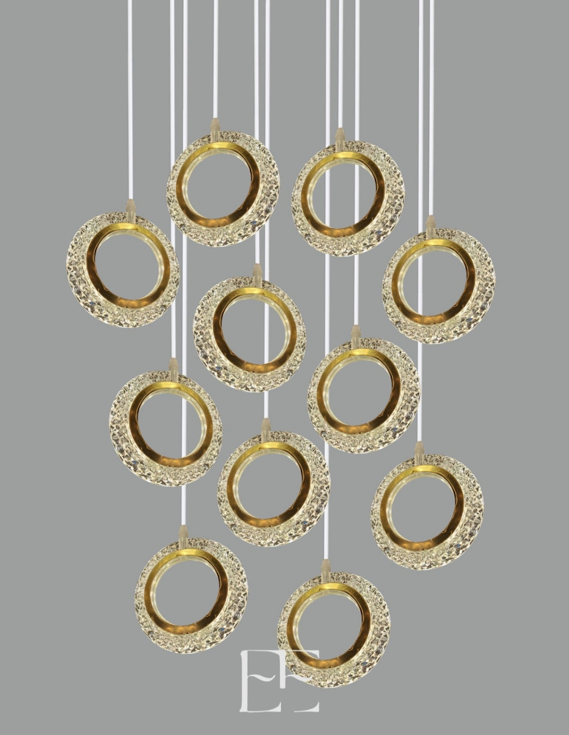 A263 Glowing Bangle Hanging LED Set of 10