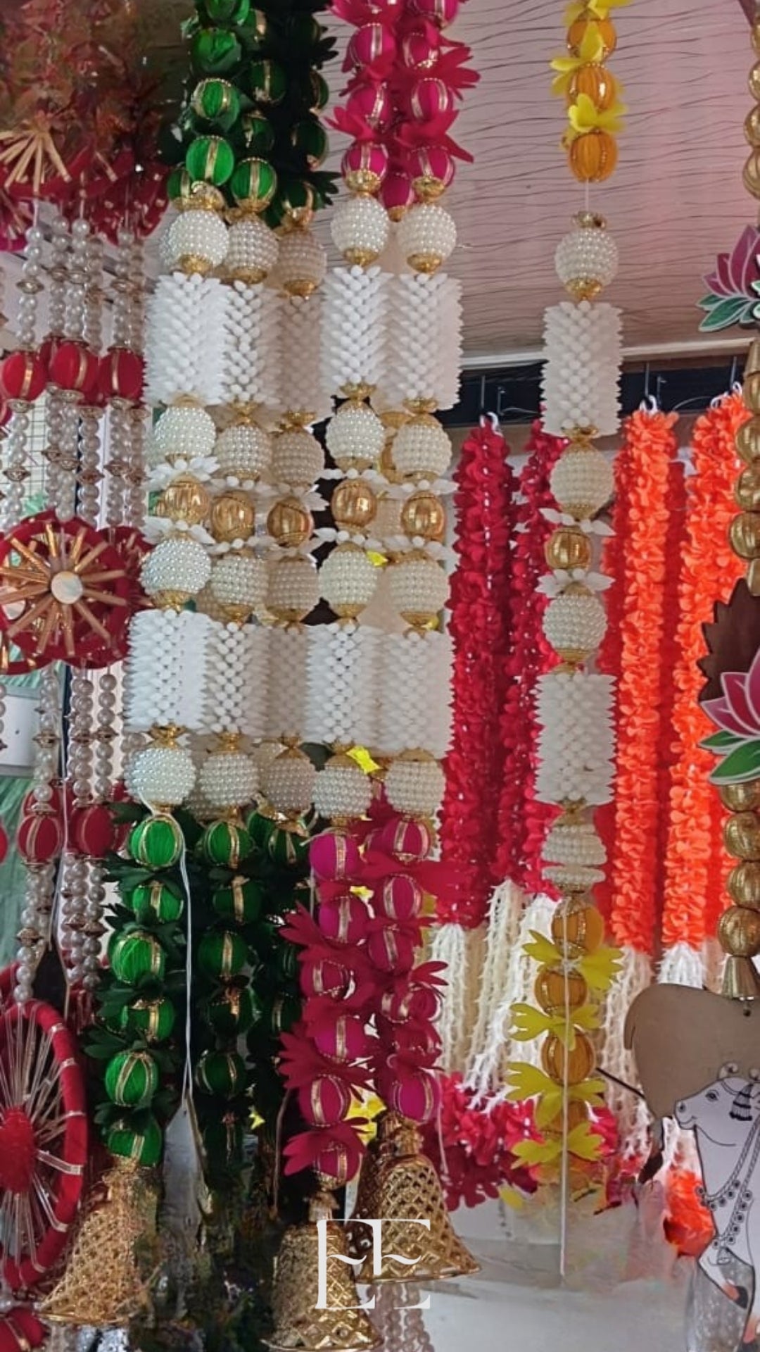 A108 Artificial Fabric Garland Fabric Hanging