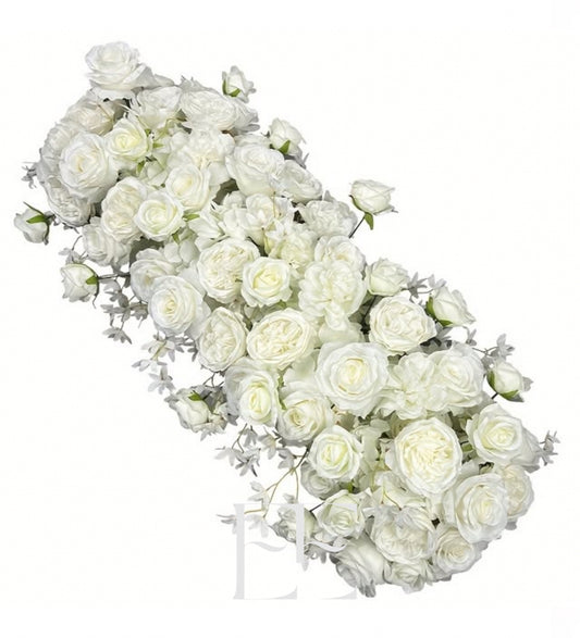 A292 White Ready to use Flower arrangement border