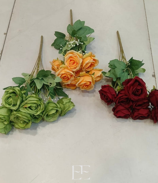 A203 9 Head Wild Rose Bunch