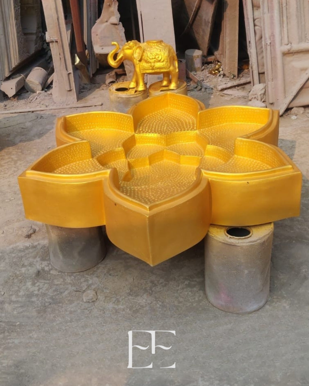 A060 Handmade Fiberglass Lotus prop for Wedding and Decor