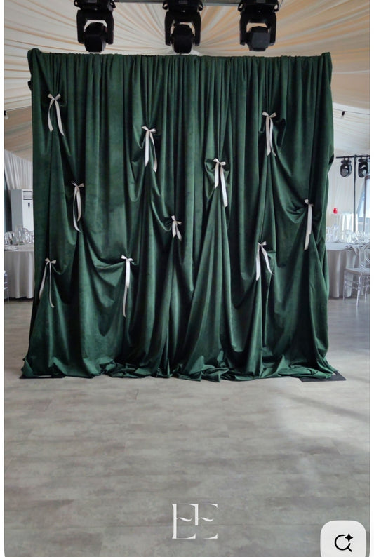 A298 Luxury Fabric Backdrop (Customisation available in Colour, Size & Style)