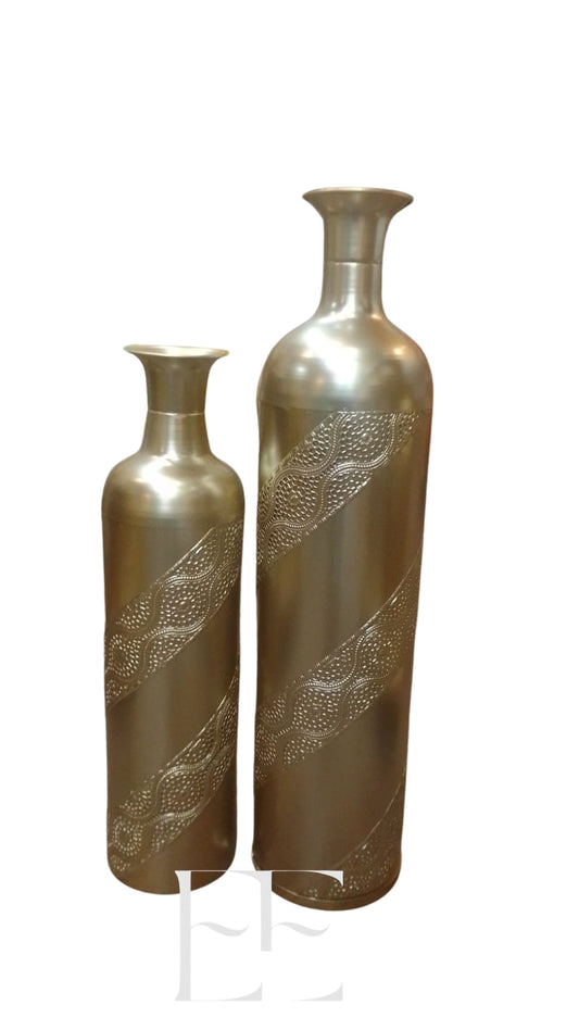 A277 Golden Metal Vase