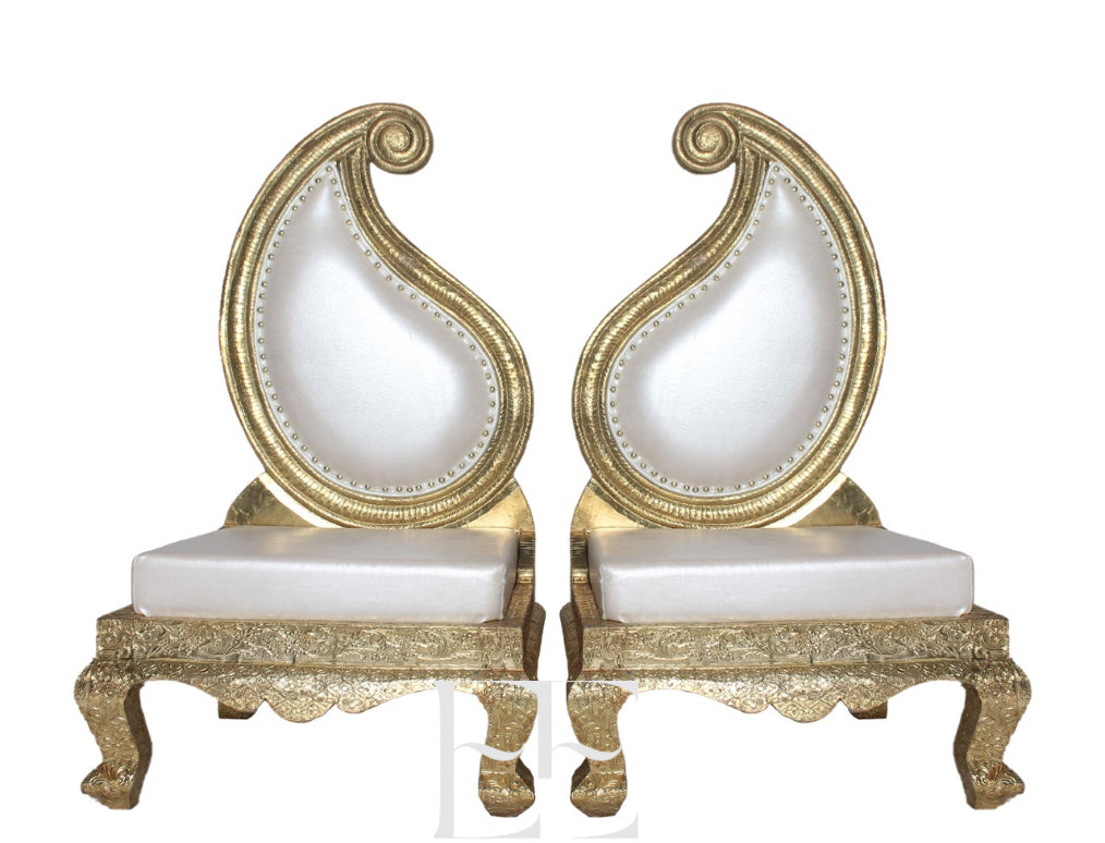 A037 Royal Wedding Throne Chair set of 2