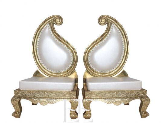 A037 Royal Wedding Throne Chair set of 2
