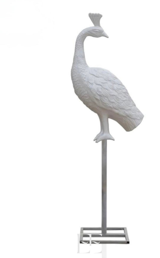 A068 Handmade Fiberglass Peacock Stand