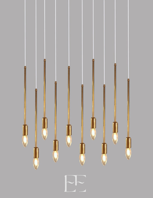 A266 Lume Rods Hanging LED Set of 10