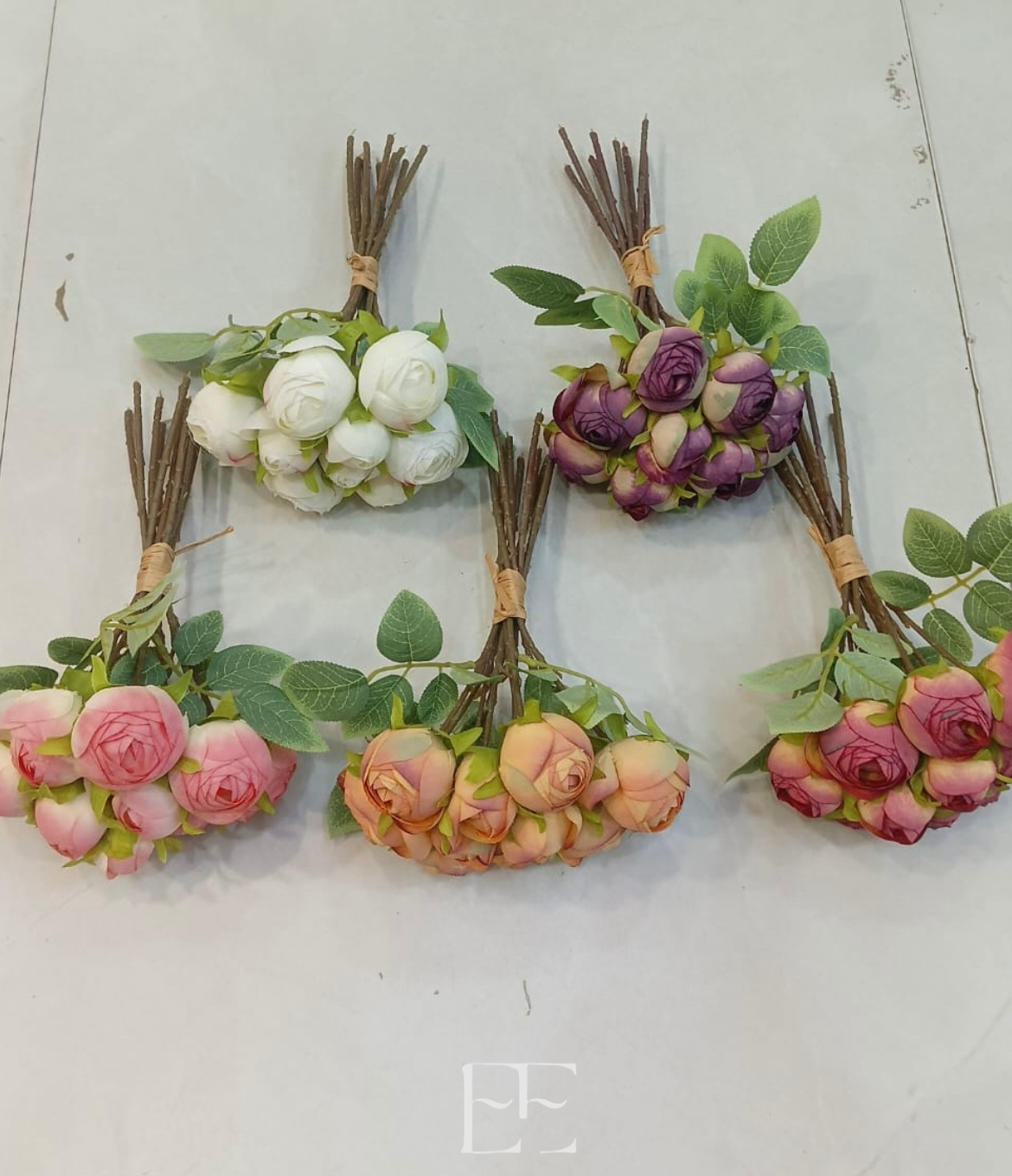 A187 10 Head Peony Bunch