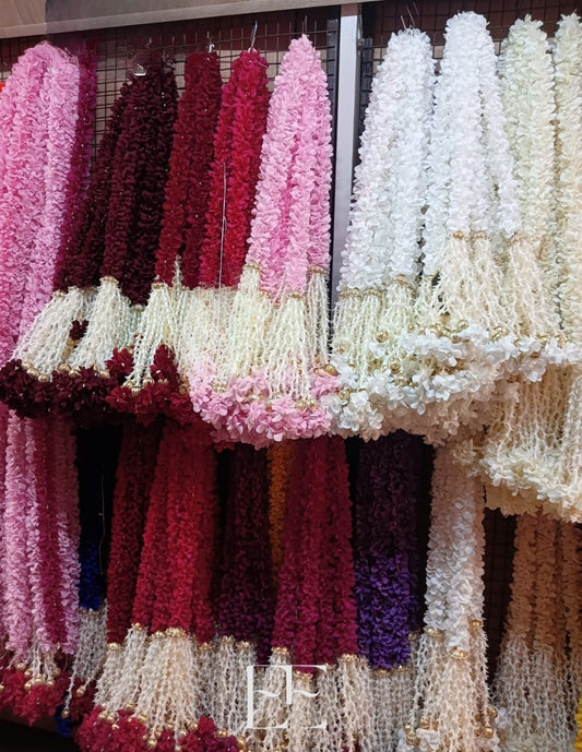 A101 Artificial Rose & Tuberose Floral Garland x 10