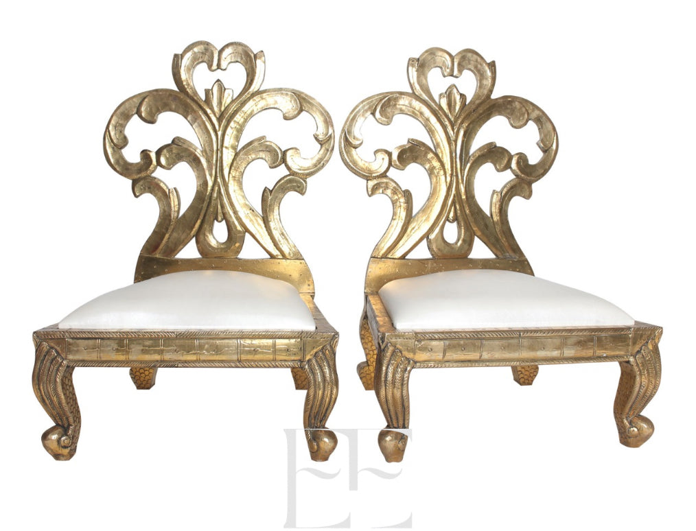 A033 Classic Gold Frame Wedding Chair