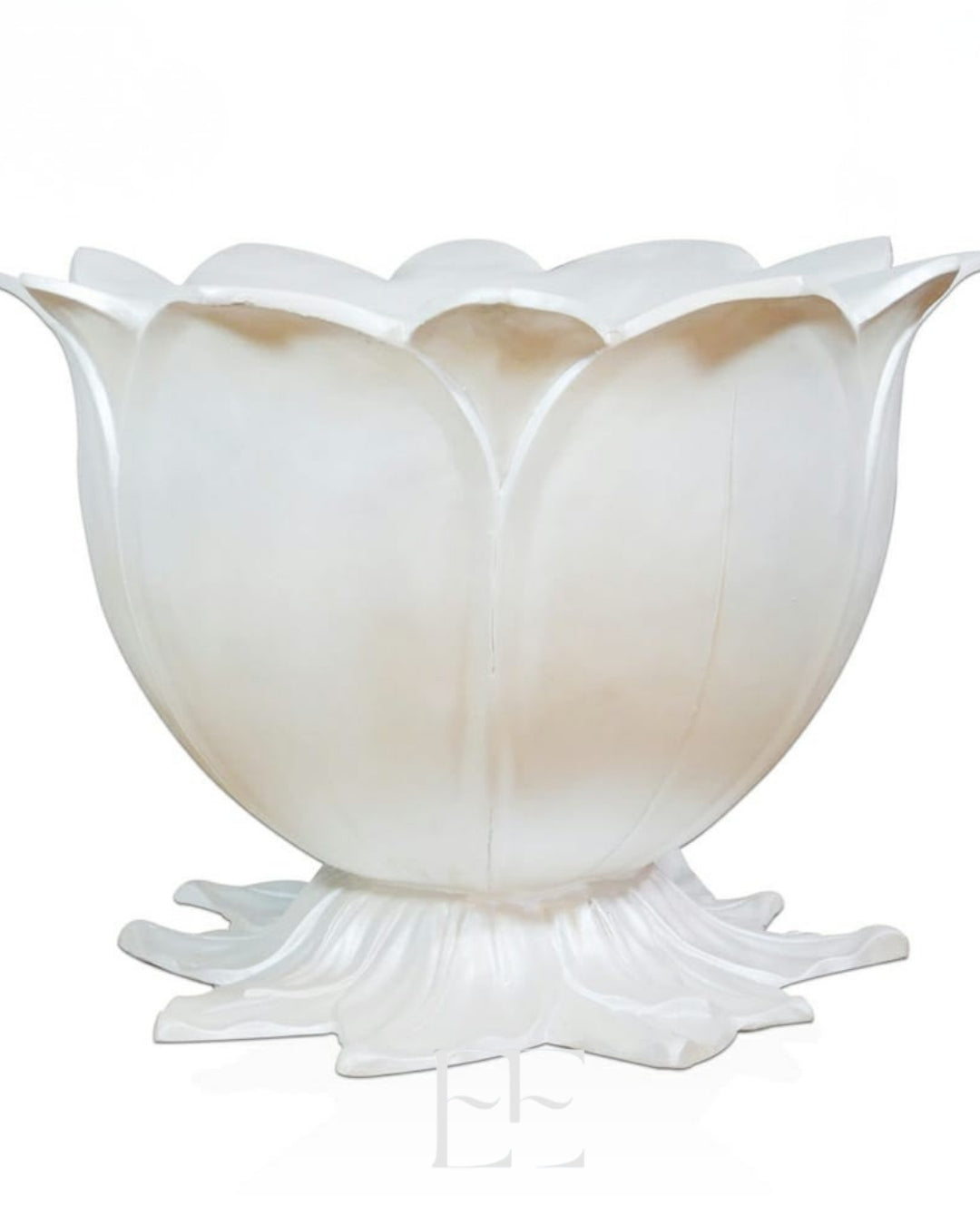 A063 Handmade Fiberglass Lotus Flower Pot For Stage ,Passage and Decor