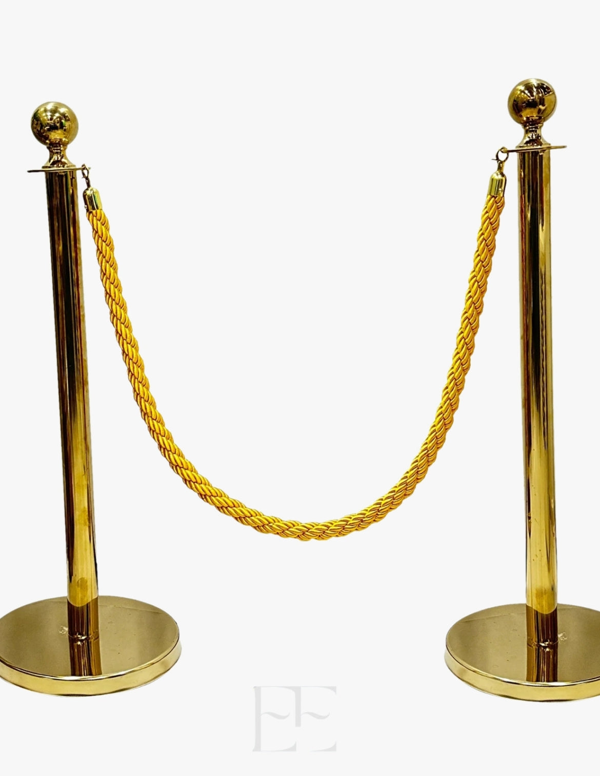 A223 Premium Gold Queue Manager 2 set of pole with Rope Barrier