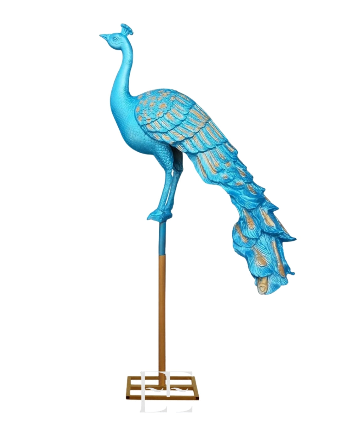 A070 Handmade Luxury Fibreglass Peacock For Decor