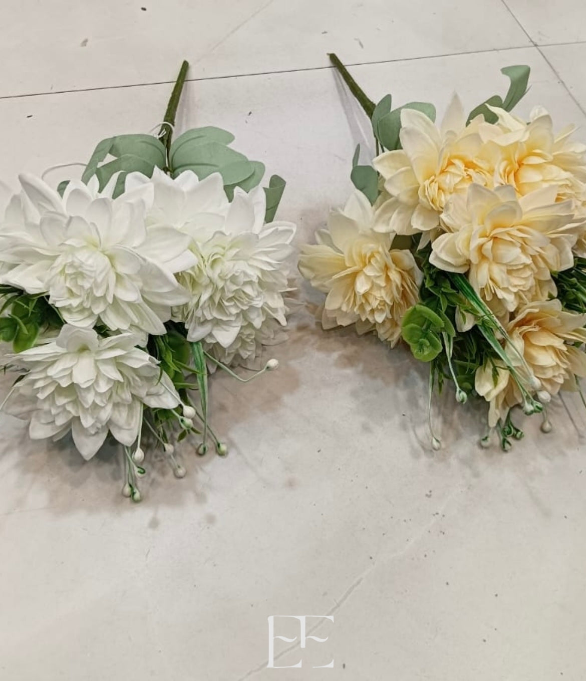 A192 8 Head Peony Bunch x 4 Fillers