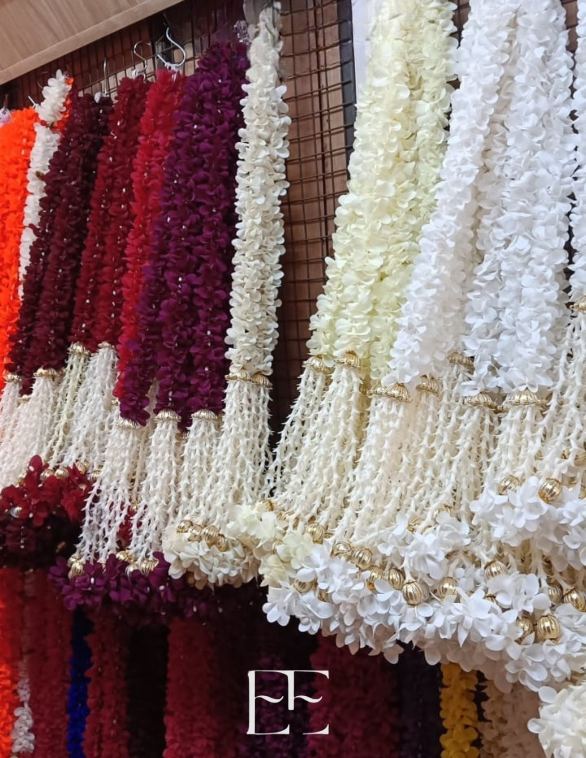 A105 Artificial Floral Backdrop Garland Panel