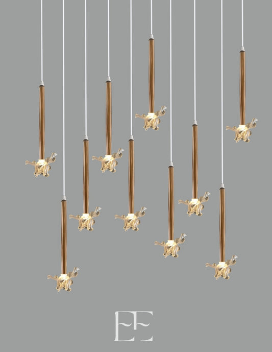 A273 Lume Rods Hanging LED Set of 10