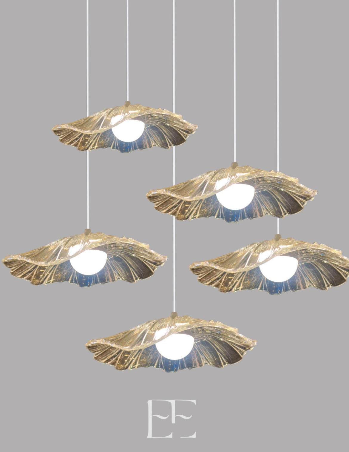 A258 Flora Glow Hanging LED Set of 5